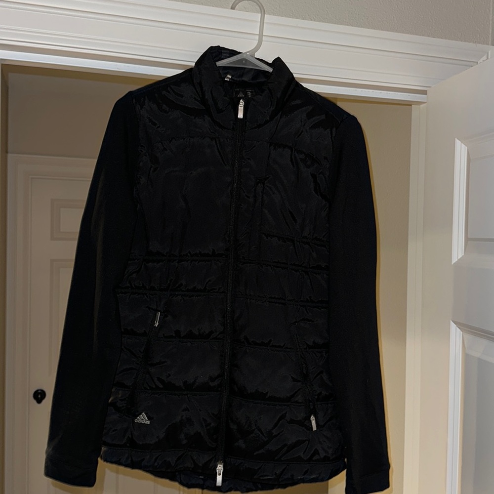 Adidas puffer zip up